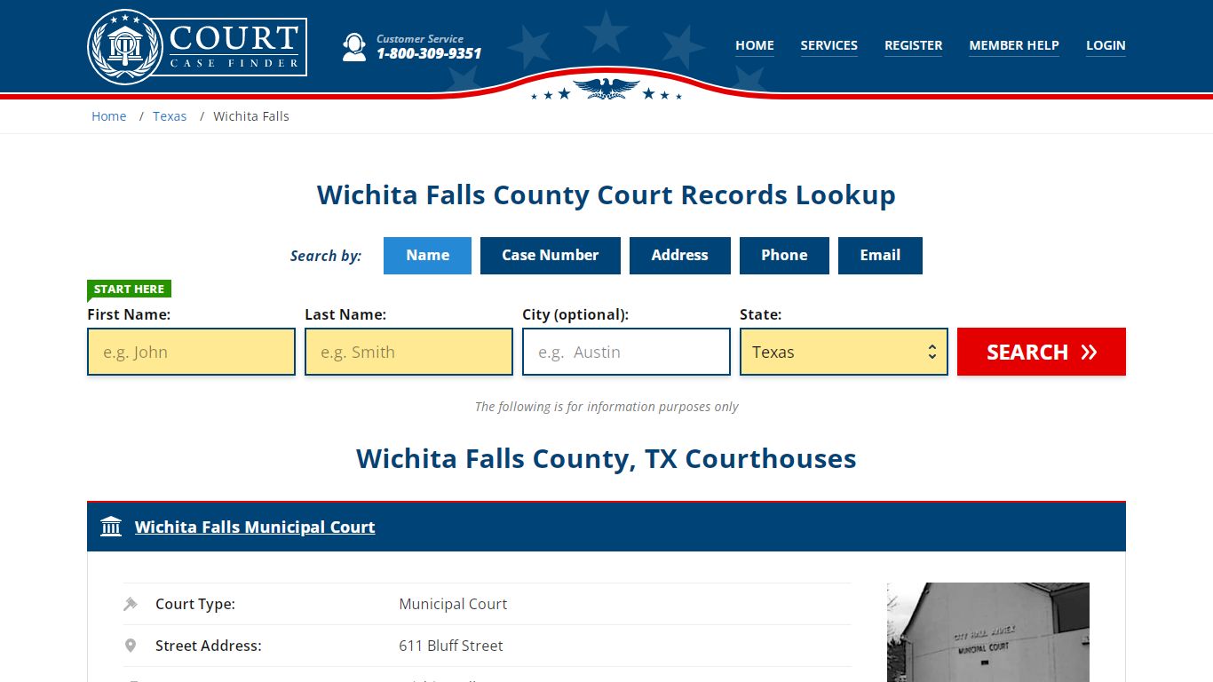 Wichita Falls County Court Records | TX Case Lookup