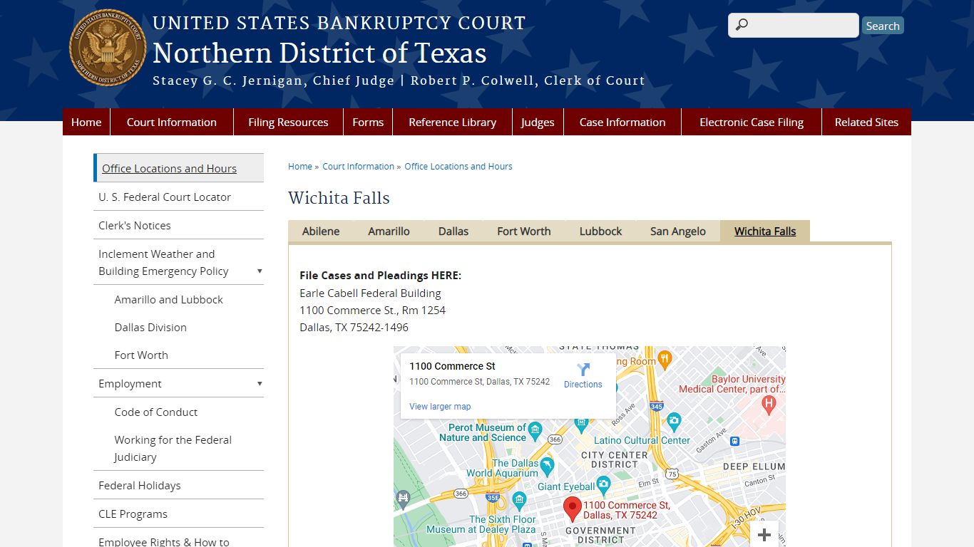 Wichita Falls | Northern District of Texas | United States Bankruptcy Court